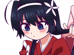 쿄카 머리 묶어주기