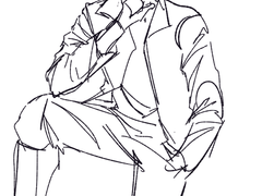 10분 크로키 여러 장