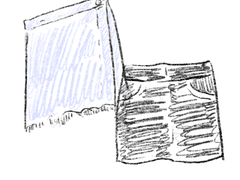 3. 이 짧은 치마는 누가 입나요?