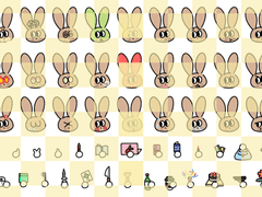 [유료배포] 위험한 토끼 기분&물건 스티커