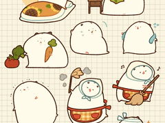 새해다짐 햄찌 스티커!