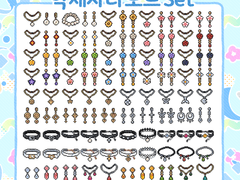 악세사리 도트 소재_10종 무료배포