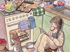 따뜻함이 구워지는 동안