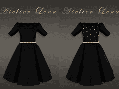 [Atelier Lena] 어린이 진주 실크 드레스 세트