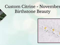 Customized November Birthstone Jewelry: Charm of Citrine