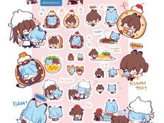 신의탑-쿤밤여우토끼이고조고 스티커