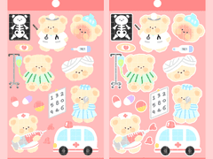 병원 놀이 스티커