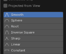 [Blender] 버텍스 비례 편집 (Proportional Editing)
