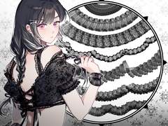 로판 반투명 레이스 프릴 브러쉬 7종