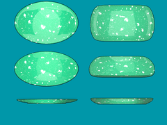 3D 블렌더 만화 소재 접시