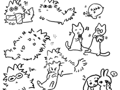 준냥이 그리기 재밌다