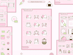 나루토마끼 스티커팩 (16종)