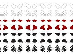 [유료배포] 날개 브러쉬 7종 (PNG 이미지/클립스튜디오)