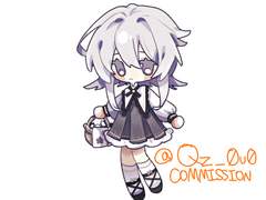 큐즈 SD 캐릭터 전신 자유구도 커미션