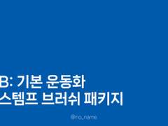 B: 기본 운동화 스탬프 브러쉬 패키지