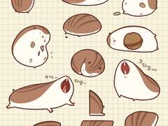 나른하고 졸린 햄찌 스티커!