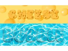 [Photoshop Style] Cheese and Bubble / 치즈와 버블효과