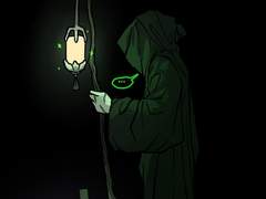 꿈속에 수상한 남자의 나룻배