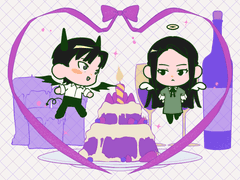 👼악마 천사 케이크 SD고정틀 커미션😈