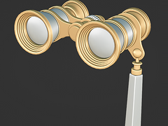 [3d 클튜 소재] 오페라 글라스 Opera glasses