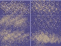 밤하늘의 펄, 구름, 연기 도 가능한 그런 빛나는 뭉개 브러쉬10종