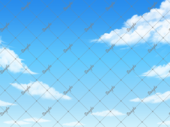 [2000p] 투시가 반영된 구름 & 하늘 배경 소재2