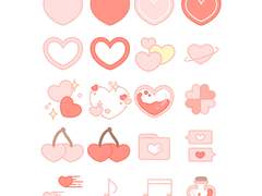 [굿노트] 몽글 몽글 하트 스티커❤️