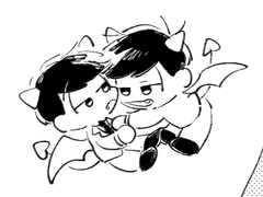 오소마츠상 낙서 백업