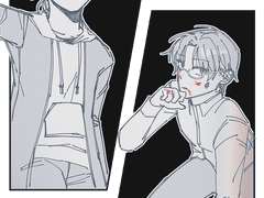 쿠로케이 :: 인간 쿠로 × 후천적 흡혈귀 케이토