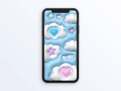 퐁신말랑 3d 입체 배경화면