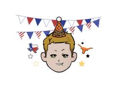 2023 루이스 풀먼, 글렌 파월 생일 기념 도무송 도안