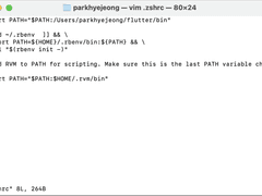 macOS flutter 초기 설정