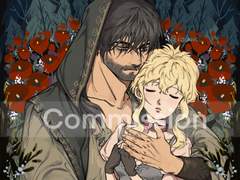 [커미션] 앤틱 꽃배경 커플 일러스트