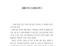 비 오는 숲속에도 밤 벚꽃은 피고