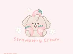 CHOMI│ios 딸기크림 카카오톡 테마 - 아이폰