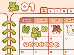 [굿노트] 2024년형 솜끼 다이어리 먼슬리