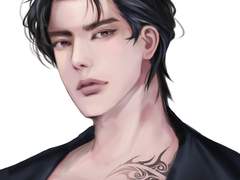 커미션 반실사 남자 얼굴 두상 ><b