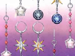 [심플 소재] 어디서나 착! 붙는 더블 스타 귀걸이 B (10종)