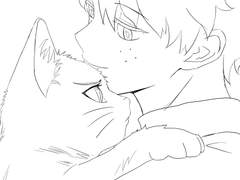 개성사고로 고양이가 돼버린 바쿠고