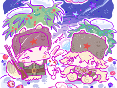 자유형 동물화 커미션