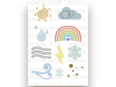 (굿노트) 밍글맹글한 날씨이야기 입체 스티커