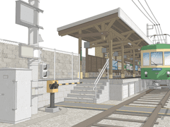 [기간 한정] 가마쿠라코코마에 역 스케치업 배경 무료 배포