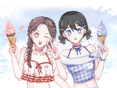 상시 커미션 반무테 풀채색