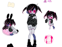 굿노트 스티커 무료배포 [ 좀비 미소녀 ]