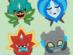 포켓몬스터 오거폰 가면 3D 소재 무료배포(Cs3o, Skp)