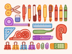 [굿노트] 다꾸 필수 와글와글 문방구 굿노트 스티커