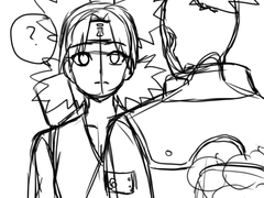 리박 그리는 중