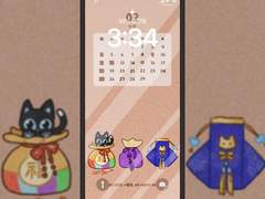 고양이 복주머니 배경화면