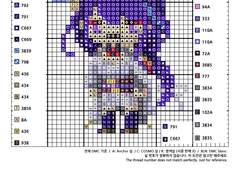 십자수 도안 - 원신 라이덴쇼군 Raiden Shogun