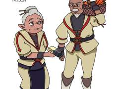 젤다의 전설 시리즈의 Trissa 와 Steen